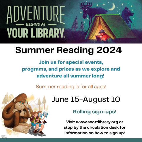 Adventure Begins At Your Library! Summer Reading Program