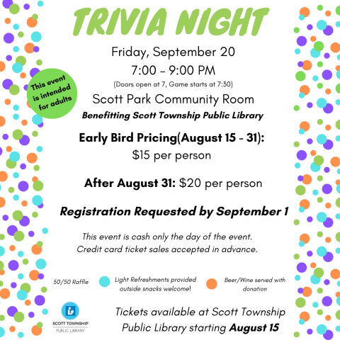 Trivia Night 7-9PM