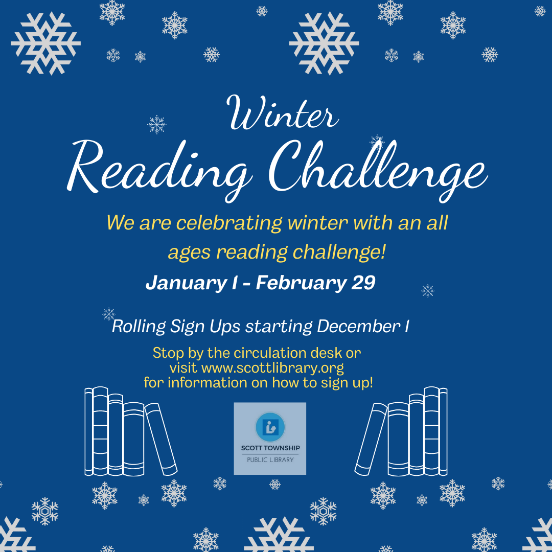 Winter Reading Challenge Jan 1-Feb 29 Rolling sign ups 